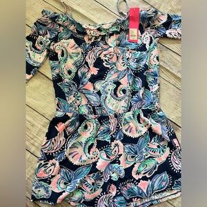 Lilly Pulitzer romper w straps xxl girls 16